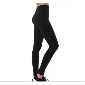 Sofra Fleece Lined Leggings Womens OS Long New Navy Blue Winter